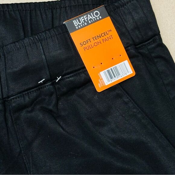 Buffalo David Bitton Soft Tencel Pull-on Pants Women's Plus Size XXL Black - Picture 6 of 12